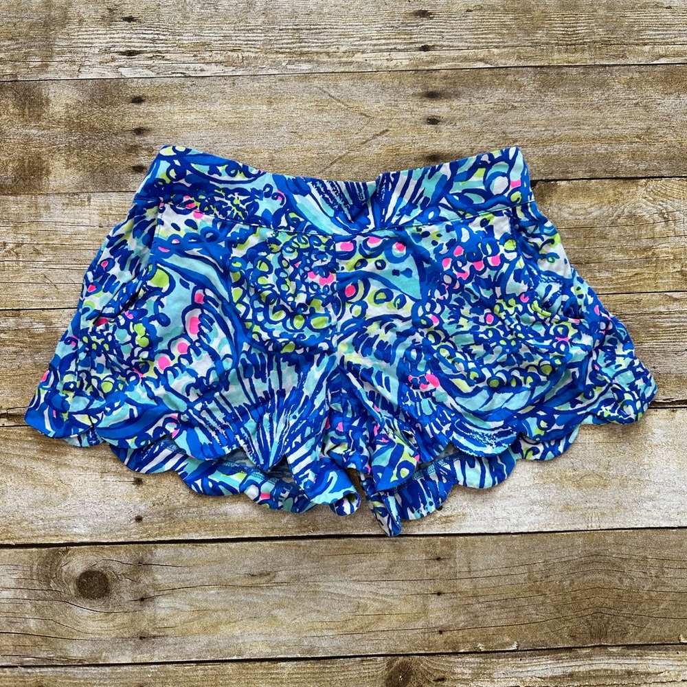 Lilly Pulitzer Blue and Pink Shorts Small